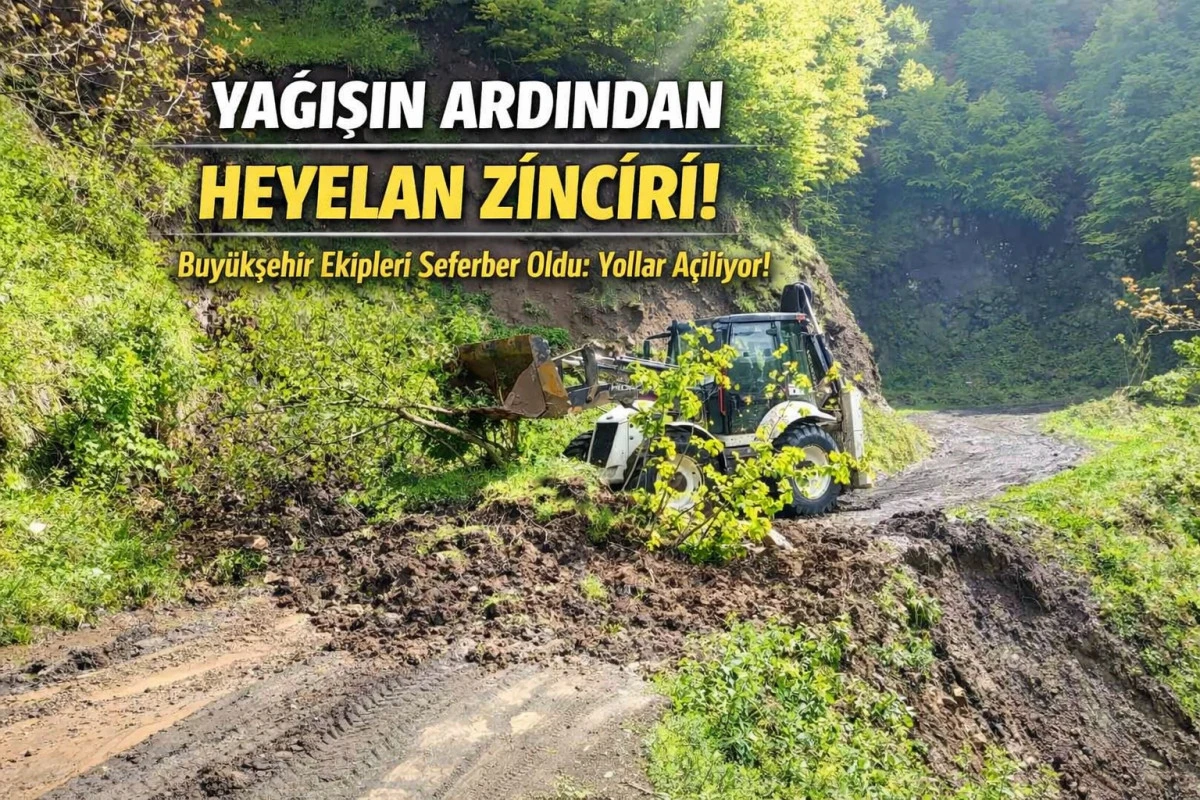 Ordu&rsquo;da Son İki G&uuml;nde Yağış Sonrası 120 Heyelan!