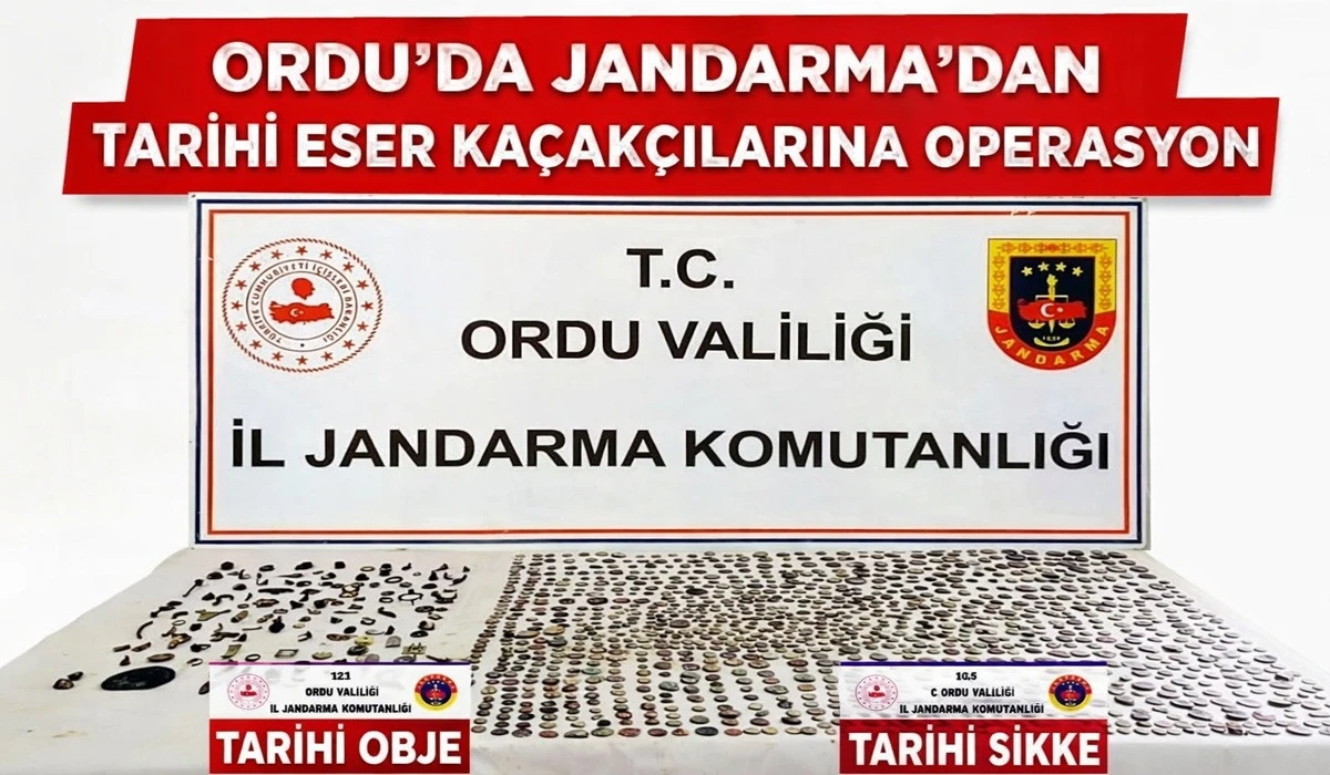 Ordu'da Tarihi Eser Ka&ccedil;ak&ccedil;ılarına Operasyon
