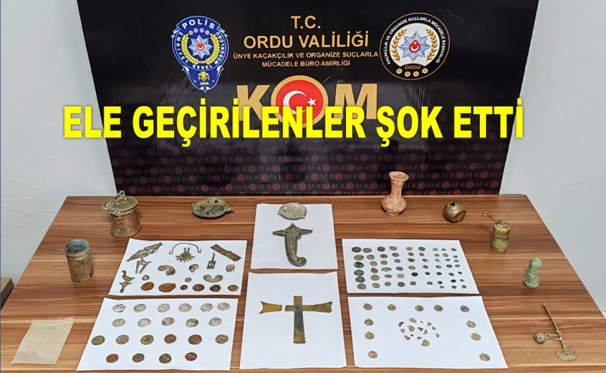 ORDU'DA TARİHİ ESER OPERASYONU ŞOK ETTİ