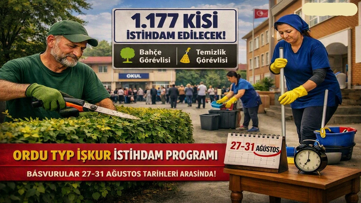 Ordu&rsquo;da TYP Kapsamında 1.177 Kişiye İş İmkanı