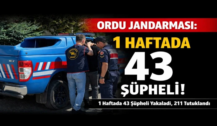 Ordu'da Yakalanan 43 Kişiden 21'i Tutuklandı