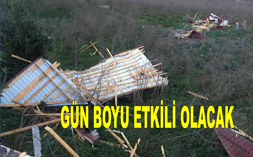 ORDU'DA YİNE KUVVETLİ FIRTINA BEKLENİYOR!