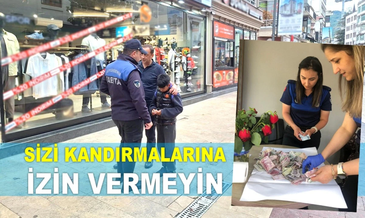 ORDU'DA ZABITA YAKALADIĞI DİLENCİLERİN PARALARINA EL KOYDU