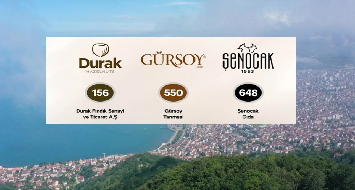 ORDU'DAN ÜÇ FİRMA TÜRKİYE'NİN EN BÜYÜKLERİ ARASINDA