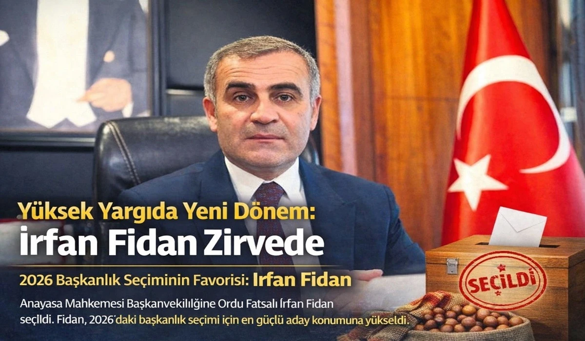 Ordulu İrfan Fidan Anayasa Başkanvekili Se&ccedil;ildi
