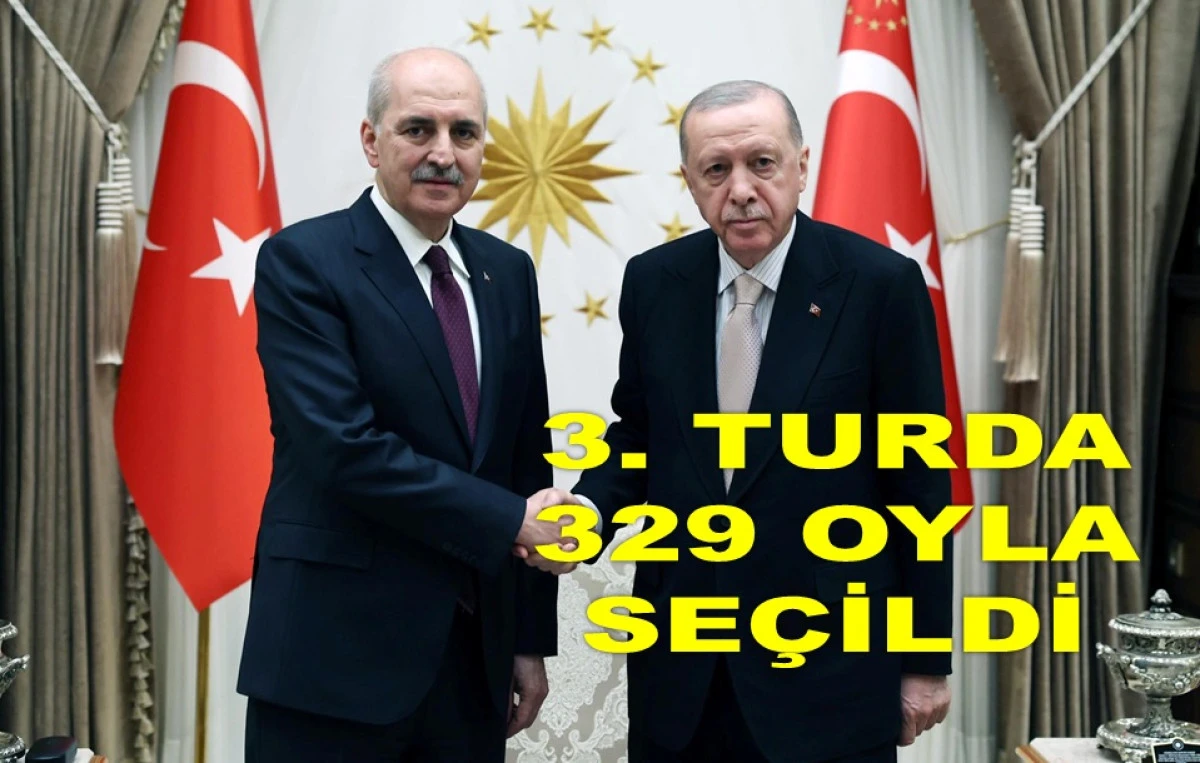 ORDULU KURTULMUŞ YENİDEN TBMM BAŞKANI SEÇİLDİ