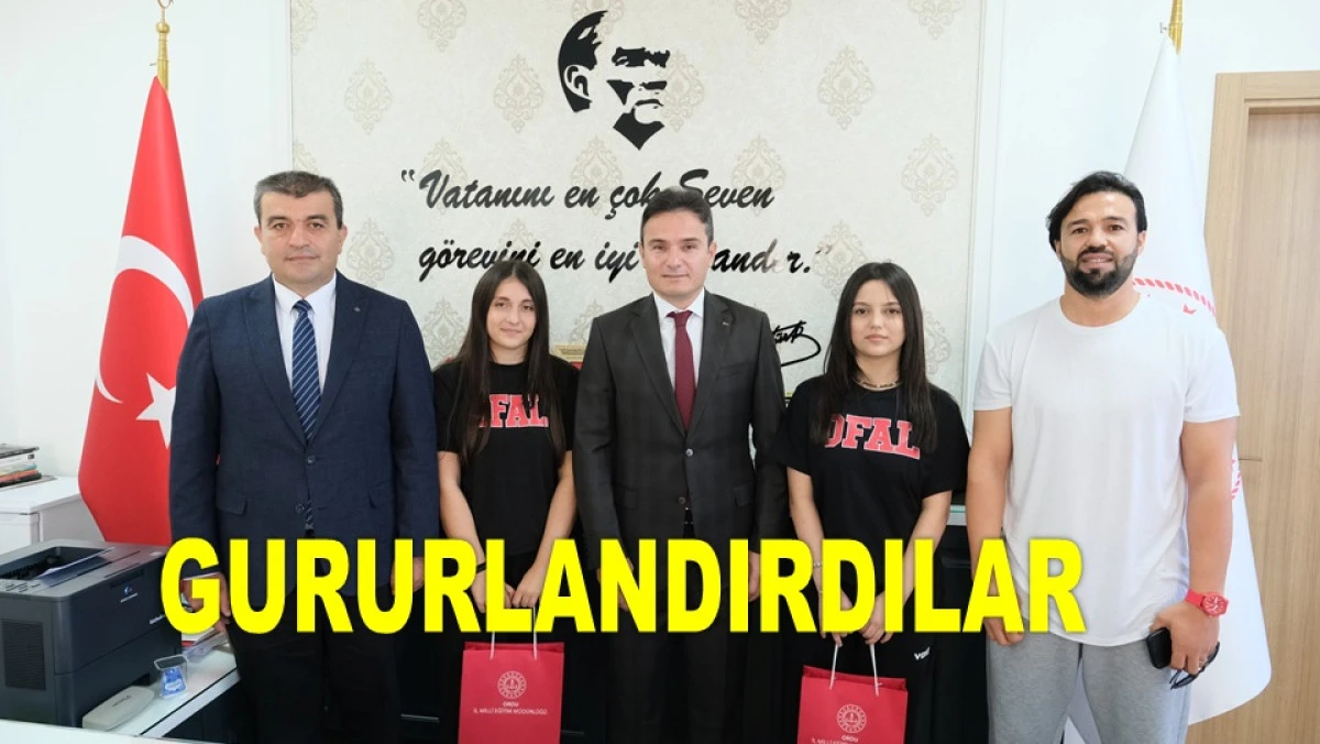 ORDULU LİSE ÖĞRENCİLERİ ELA VE BEREN BALKAN ÜÇÜNCÜSÜ OLDU