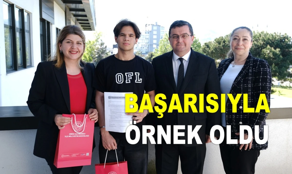 ORDULU LİSE ÖĞRENCİSİ ARTIK AMERİKA'DA OKUYACAK
