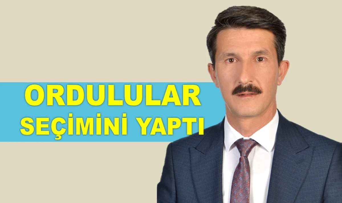 ORDULULARIN YENİ BAŞKANI AYKUT EDİP SEVİNÇ OLDU