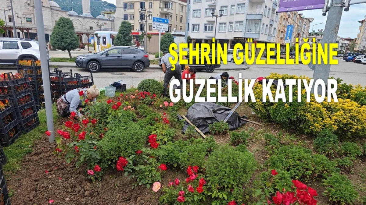 ORDU’NUN DÖRT BİR YANI ÇİÇEK BAHÇESİ OLDU