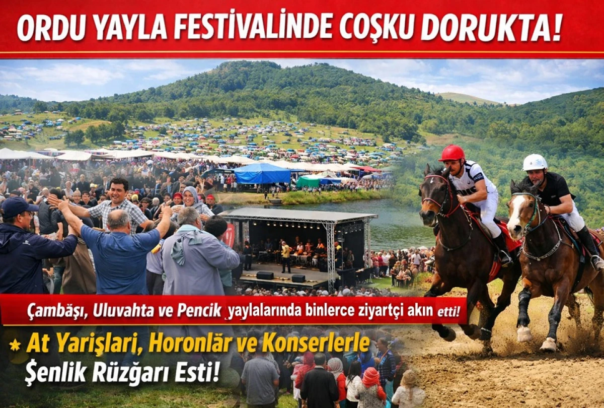 Ordu&rsquo;nun Yaylaları Hafta Sonu Dolup Taştı!