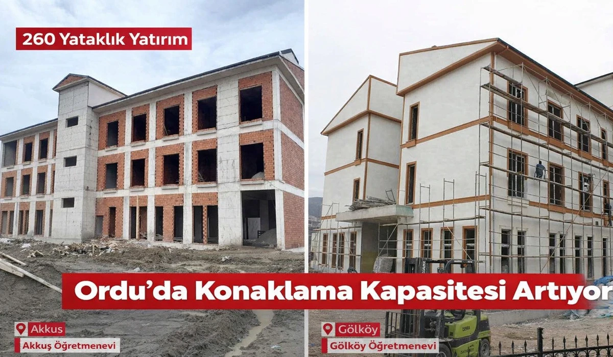 Ordu&rsquo;ya Yeni &Ouml;ğretmenevleri ve Uygulama Oteli