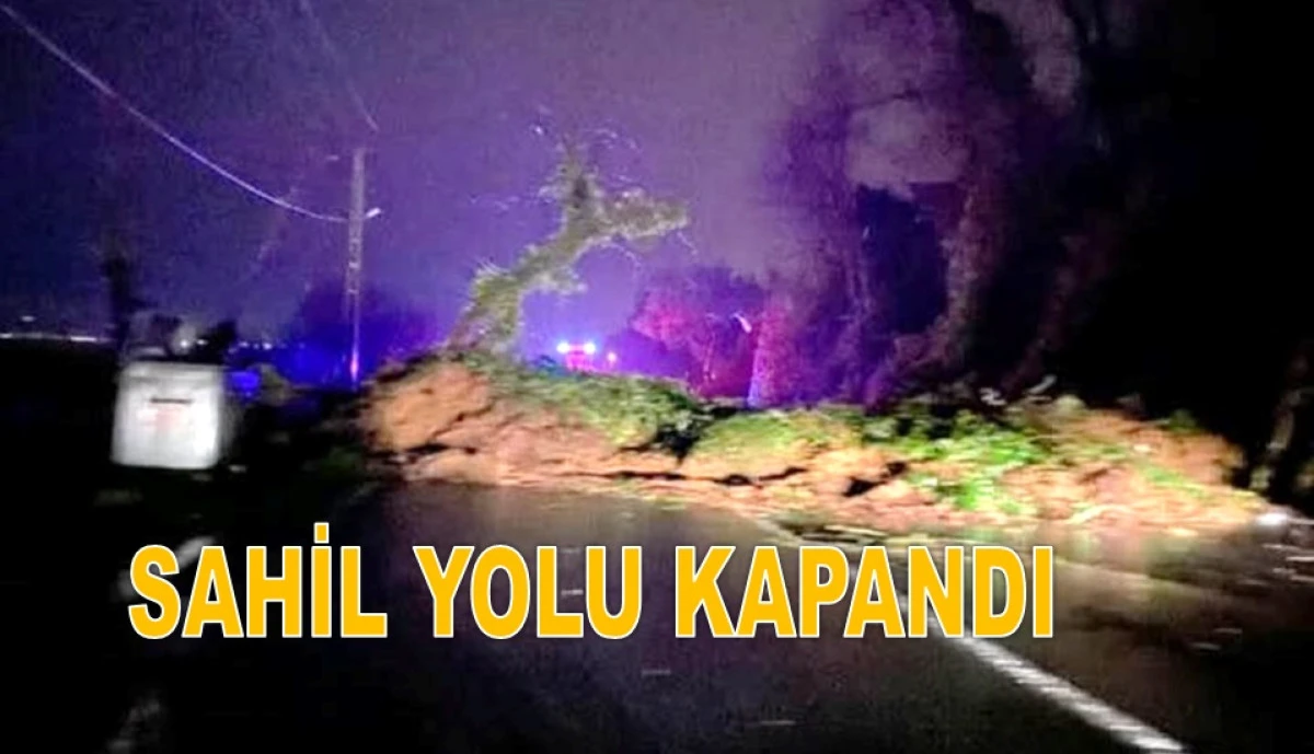 Perşembe Sahil Yolunda Heyelan: Ulaşım Durdu