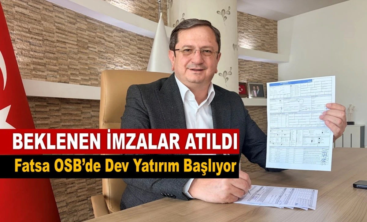 Sağra'dan Fatsa'ya 100 Milyon Dolarlık Dev Yatırım!
