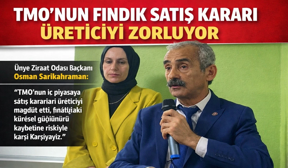 Sarıkahraman: Fındıkta Liderliğimizi Kaybediyoruz