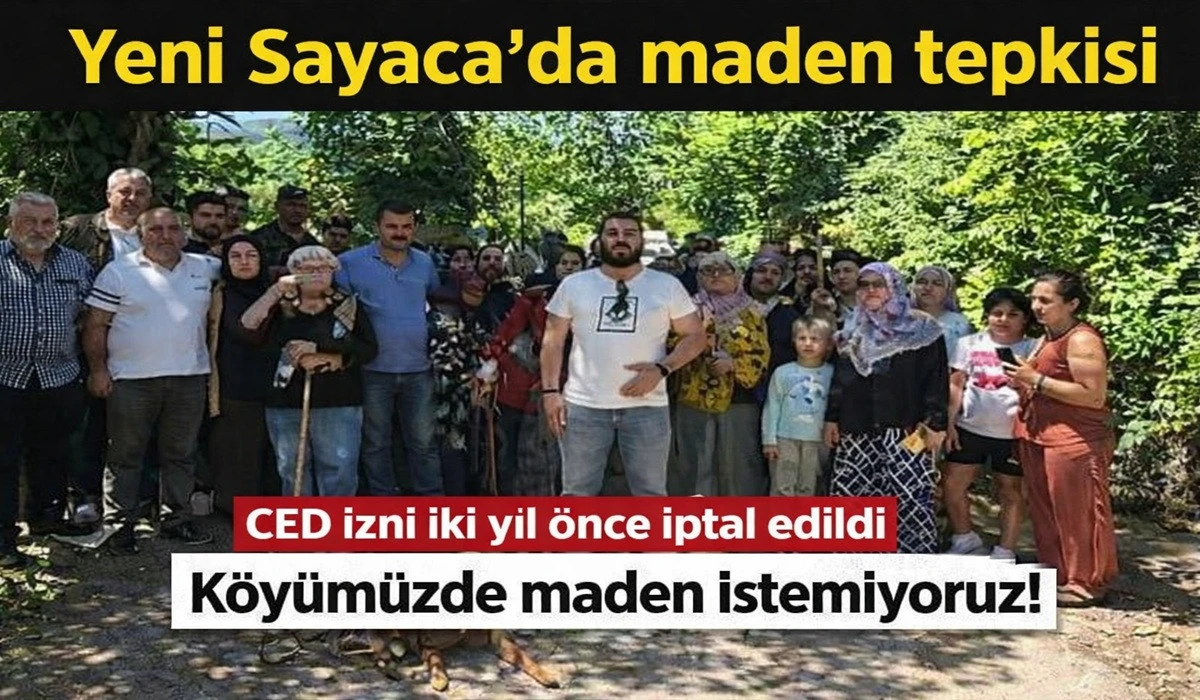 Sayaca'da Maden N&ouml;beti: K&ouml;y&uuml;m&uuml;zde Maden İstemiyoruz