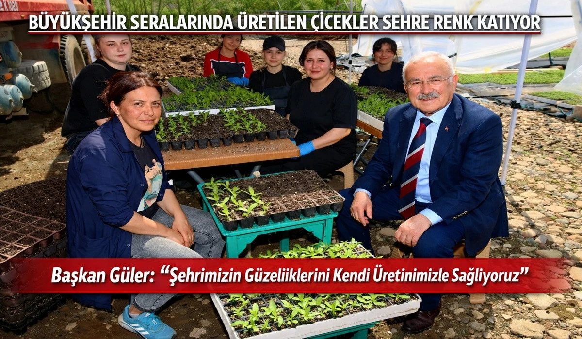 Seralarda Yetişen &Ccedil;i&ccedil;ekler Ordu&rsquo;ya Renk Katıyor