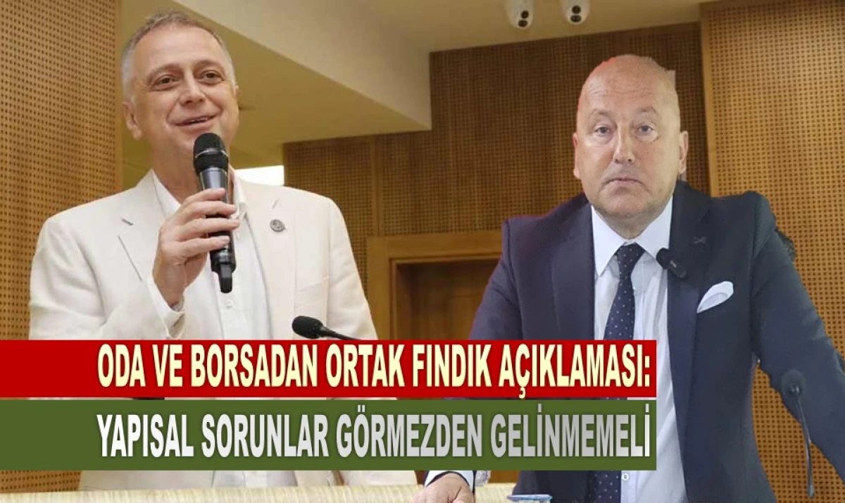 'Sorun K&uuml;resel, Fındıkta Fatura Tacire Kesilmesin!'