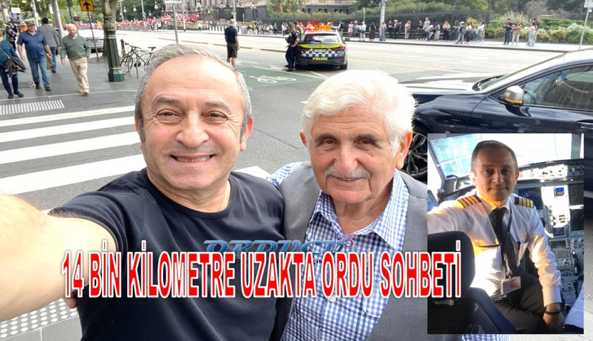 THY Ordulu Pilotu, Hemşehrisiyle Melbourne&rsquo;de Buluştu