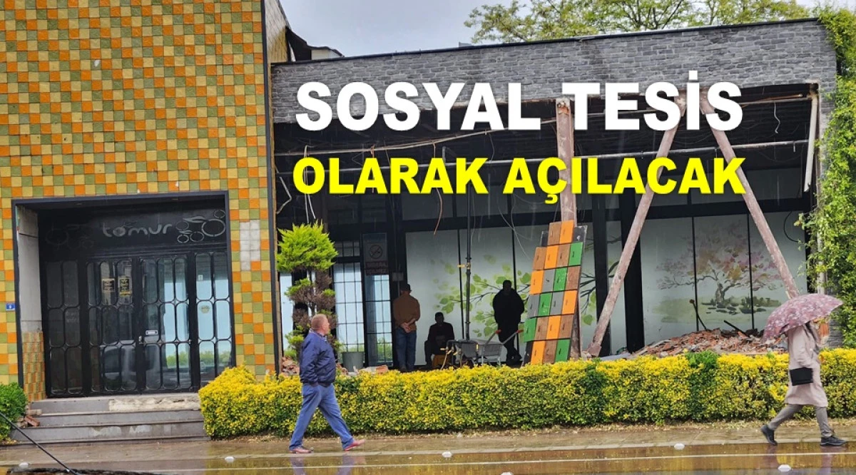 TOMUR CAFE'DE TADİLAT VE YENİLEME YAPILIYOR