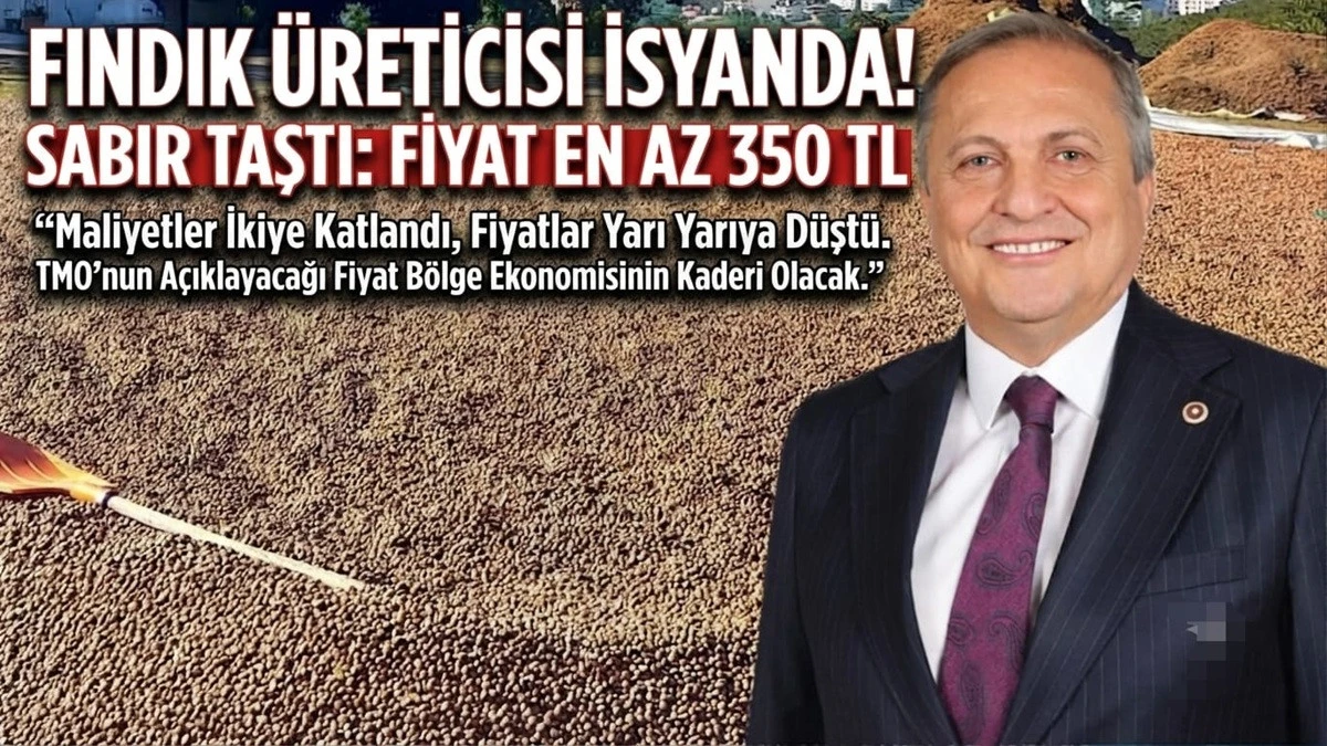 Torun: Fındık Fiyatı En Az 350 TL Olmalı!