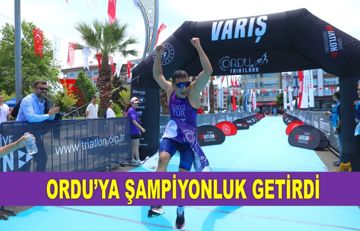 TRİATLON YARIŞLARINDA ORDU’YU GURURLANDIRAN BAŞARI