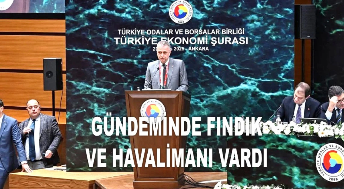 TÜRKİYE EKONOMİ ŞURASINDA ORDU'NUN TALEPLERİNİ İLETTİ