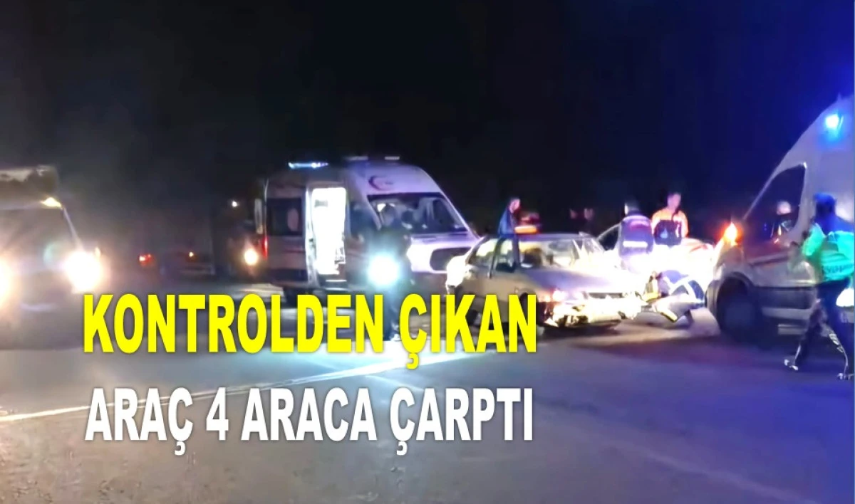 TURŞUCULARDA ZİNCİRLEME KAZA: YARALILAR VAR