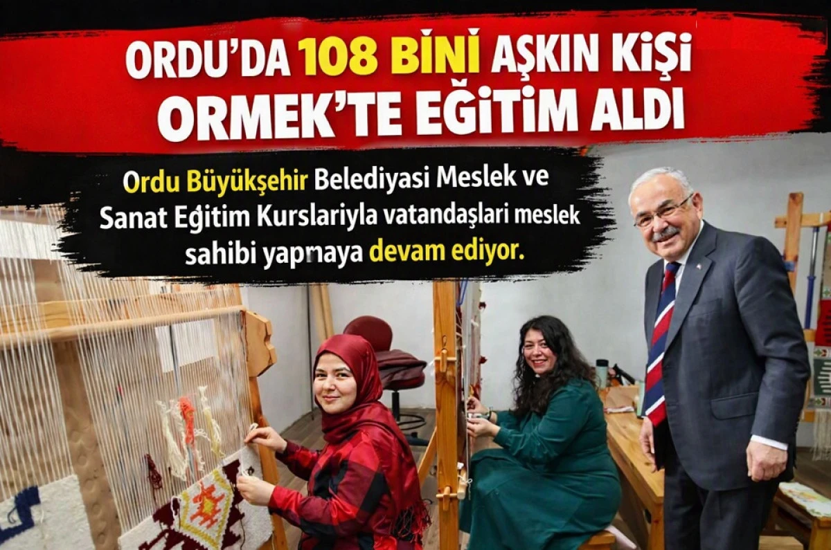 &Uuml;cretsiz Meslek Ve Sanat Eğitiminin Adresi: ORMEK 