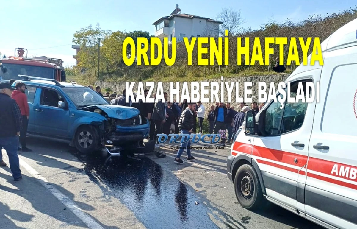 ULUBEY ORDU YOLU'NDA KAZA: BİR KİŞİ HAYATINI KAYBETTİ