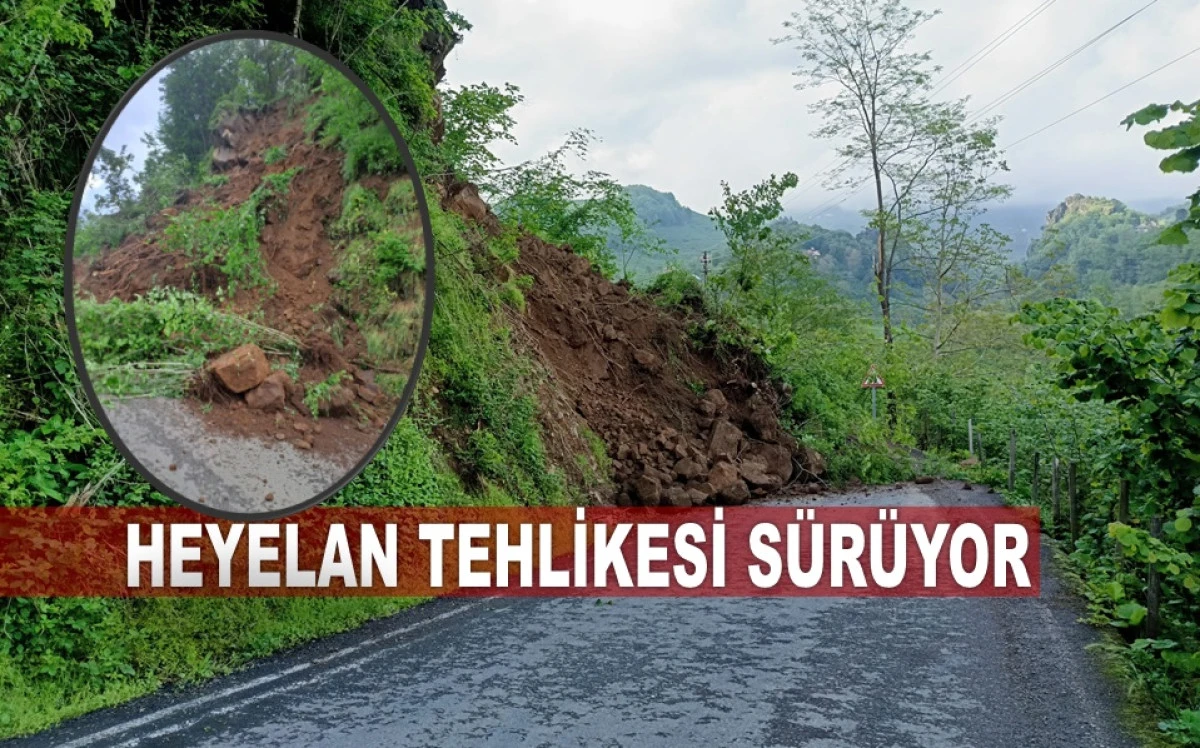 Ulubey Sayaca'da Korkutan Heyelan: Grup Yolu Kapandı