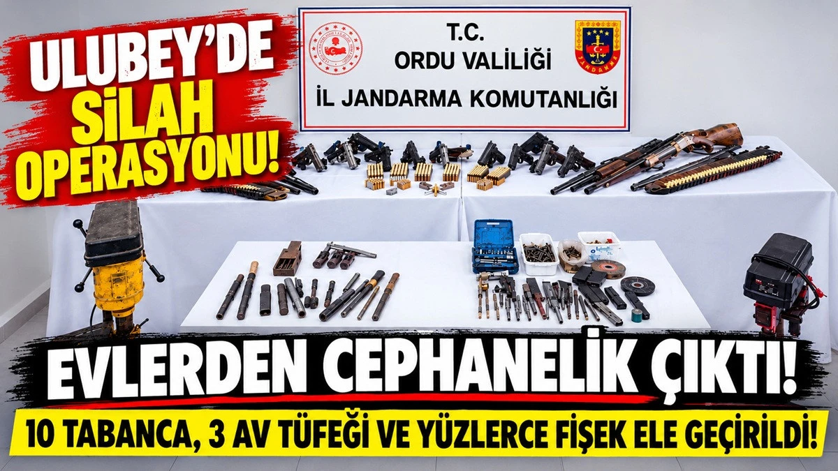 Ulubey'de Operasyon: Cephanelik Gibi Evler Ortaya &Ccedil;ıktı!