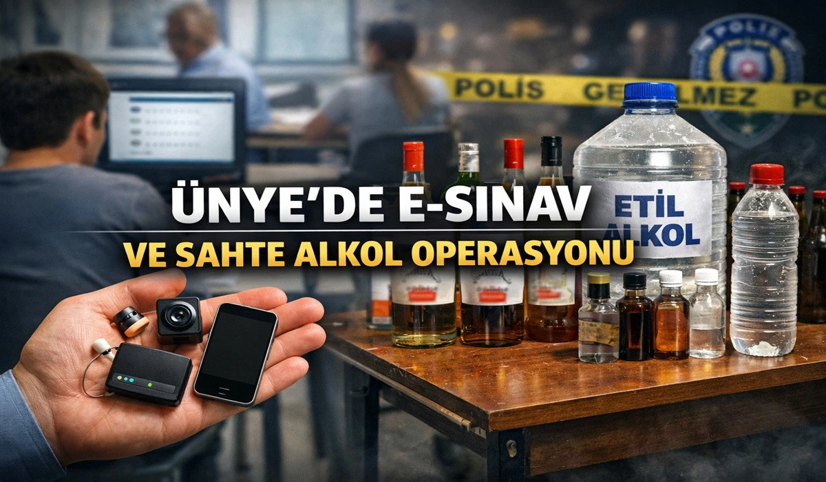 &Uuml;nye&rsquo;de E-Sınavda Kopya D&uuml;zeni Operasyonu!