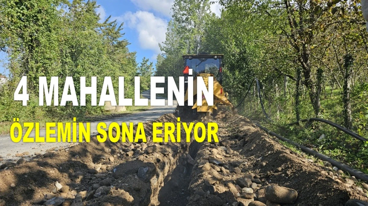 ORDU'DA İÇME SUYU YATIRIMLARI DEVAM EDİYOR!