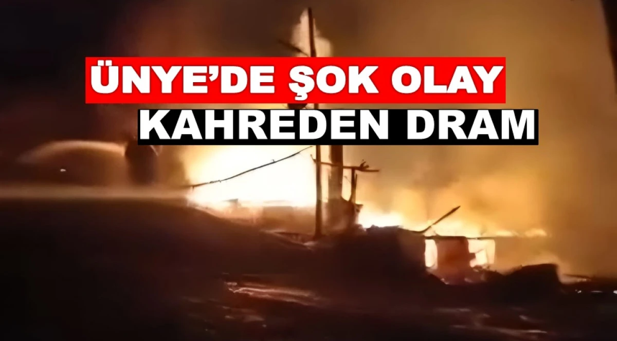 &Uuml;nye&rsquo;de Korkun&ccedil; Olay: Evini Yaktı, Canına Kıydı