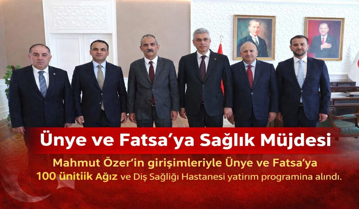 &Uuml;nye&ndash;Fatsa Ortak Sağlık Kompleksi M&uuml;jdesi