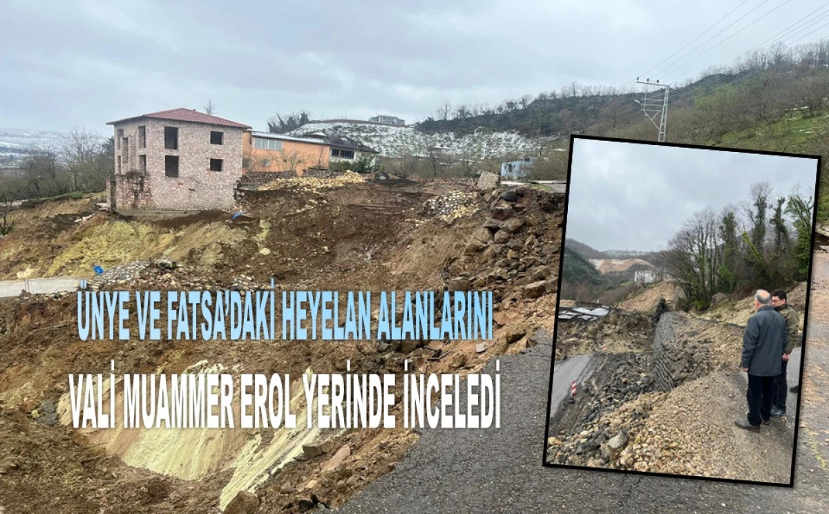 Vali Erol&rsquo;dan Uyarı: Toprak Suya Doydu, Heyelanlar &Ccedil;oğalabilir