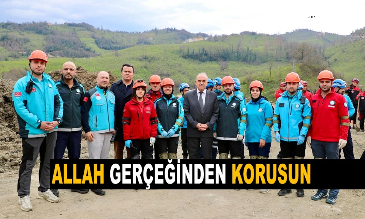 Ya Ger&ccedil;ek Olsaydı: Ordu&rsquo;da Heyelan Tatbikatı