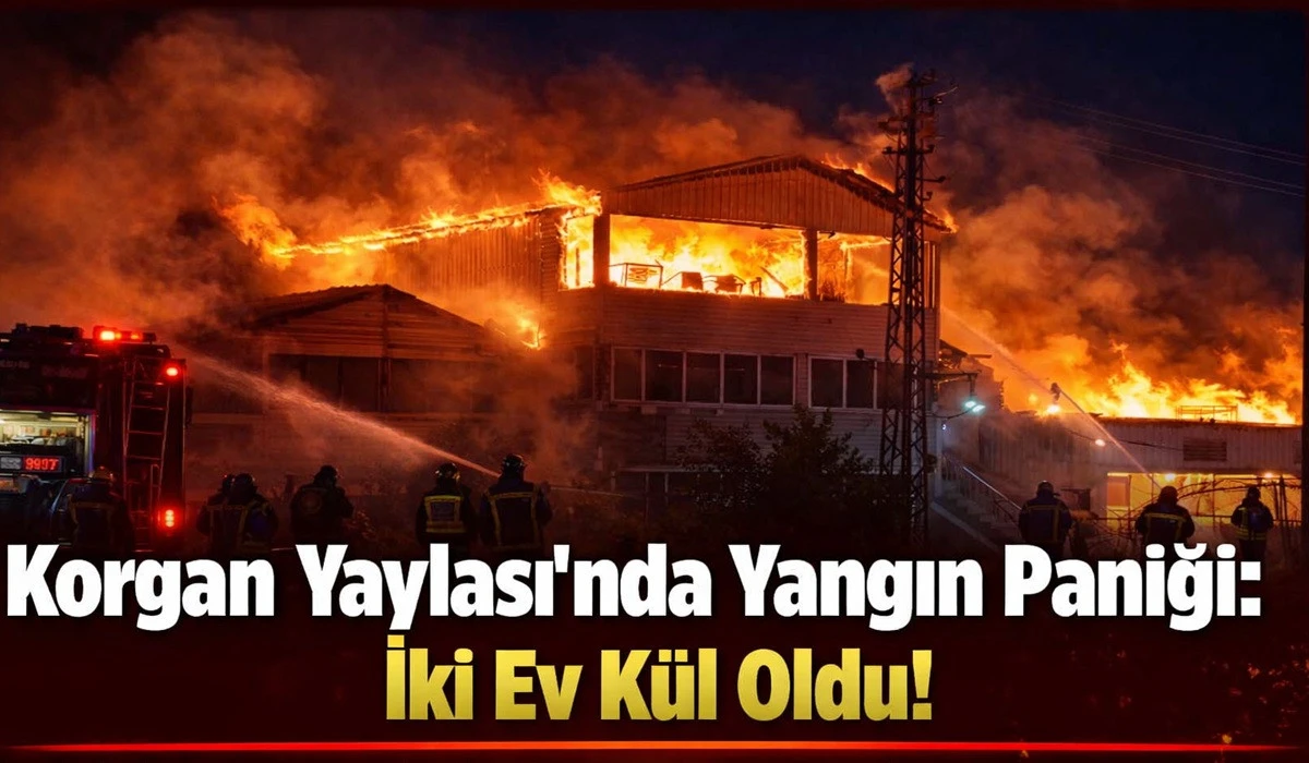 Yaylada Korkutan Yangın: İki Ev K&uuml;le D&ouml;nd&uuml;!
